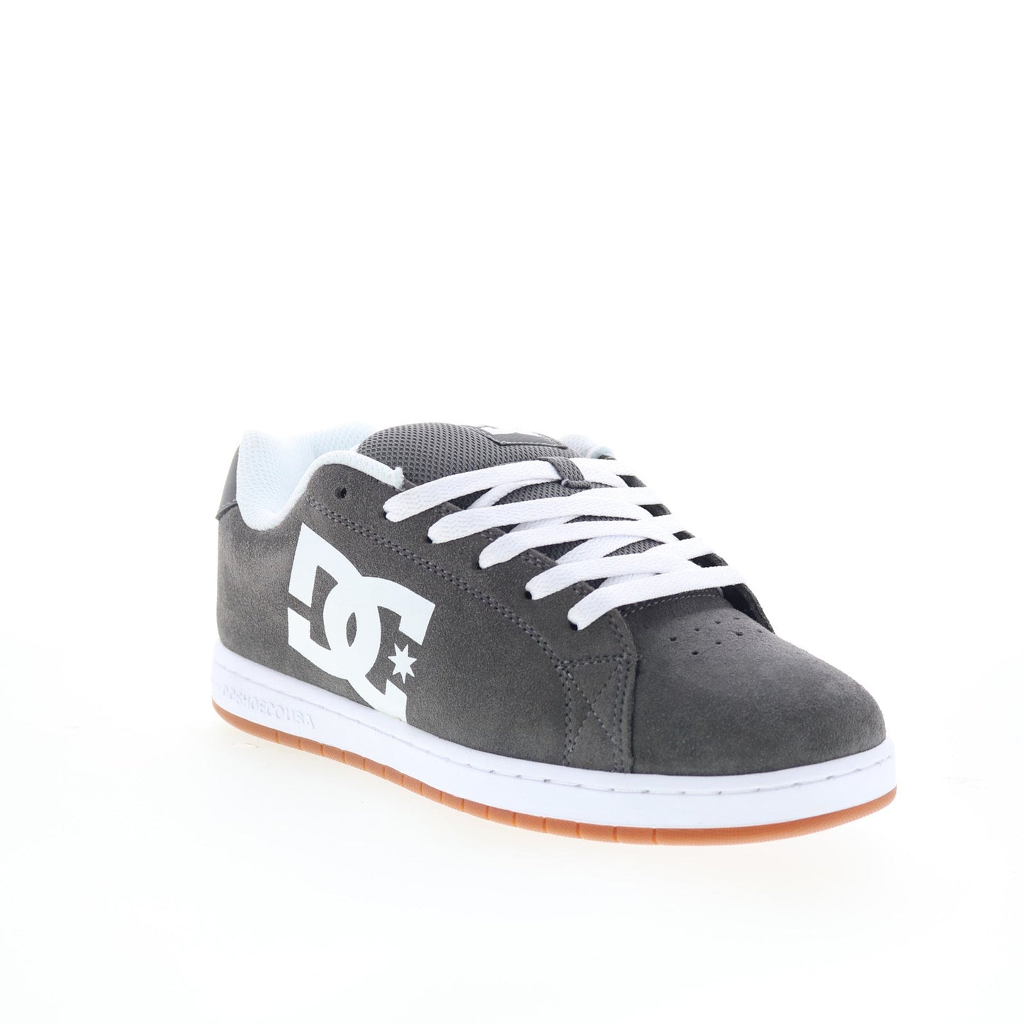 DC Gaveler DC01704020-GRYWHT Mens Gray Suede Skate Inspired Sneakers Shoes