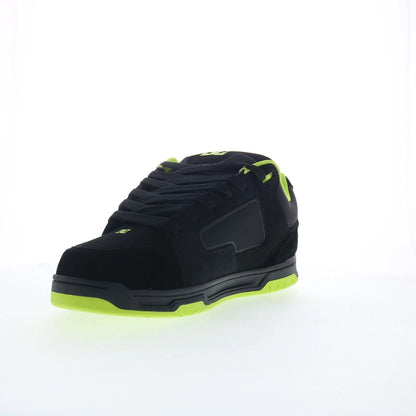 DC Coiler DC03011002-BLKLIM Mens Black Nubuck Skate Inspired Sneakers Shoes