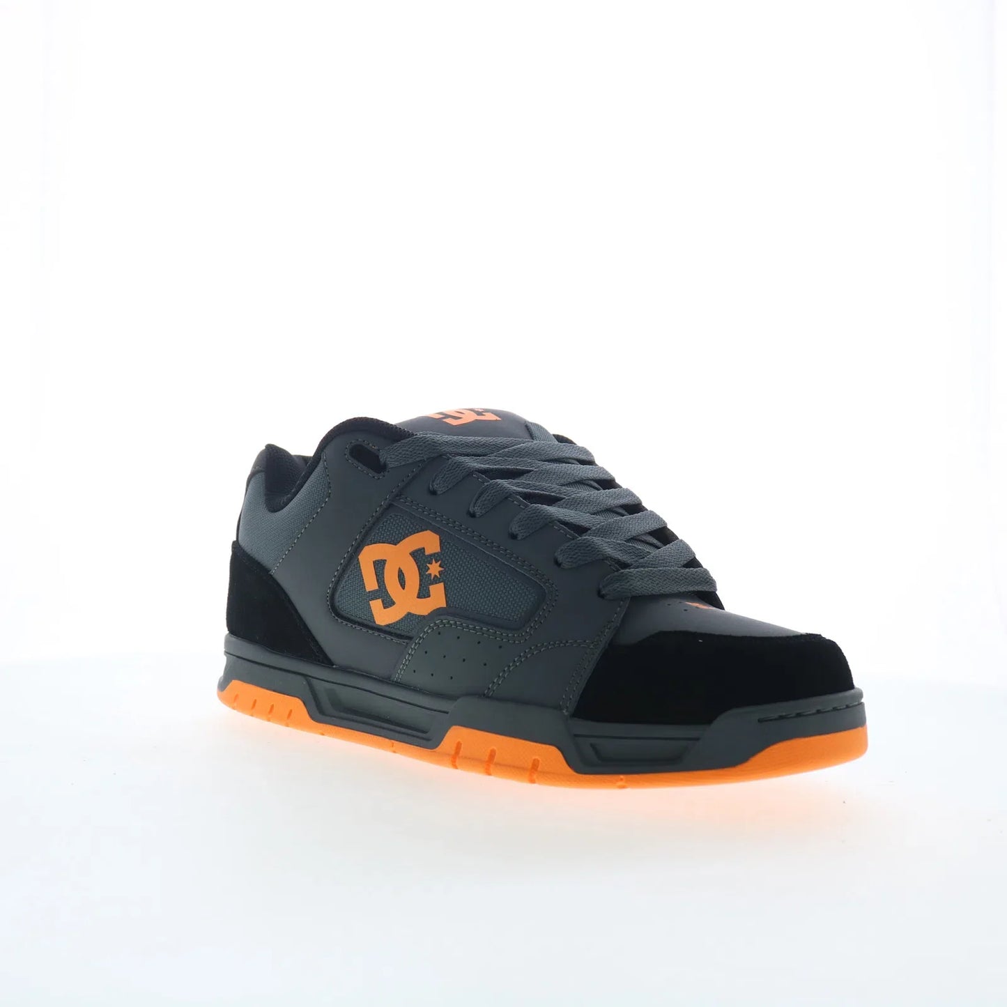 DC Coiler DC03011025-GYBKOG Mens Gray Leather Skate Inspired Sneakers Shoes