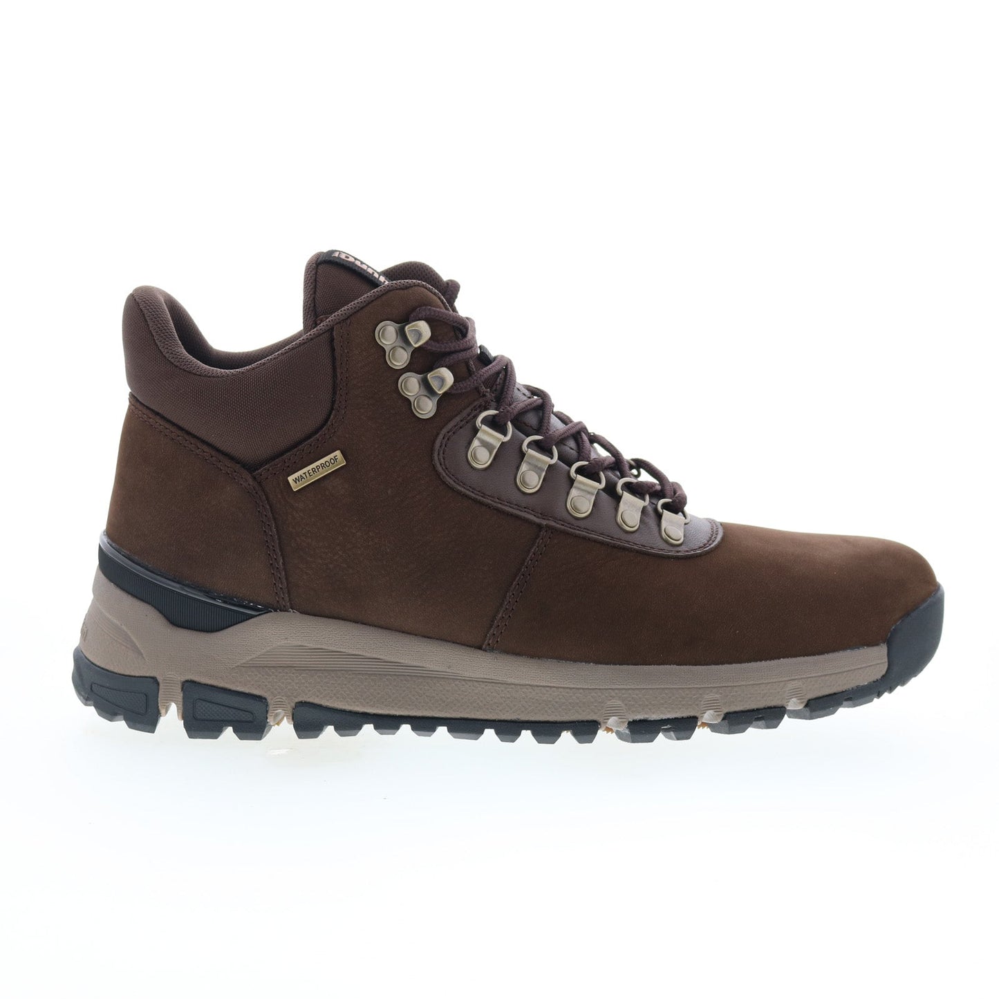 Dunham Alpine WP Lace Up Mid Mens Brown Extra Wide 4E Casual Dress Boots