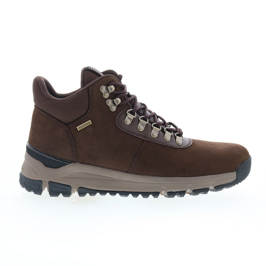 Dunham Alpine WP Lace Up Mid Mens Brown Extra Wide 4E Casual Dress Boots