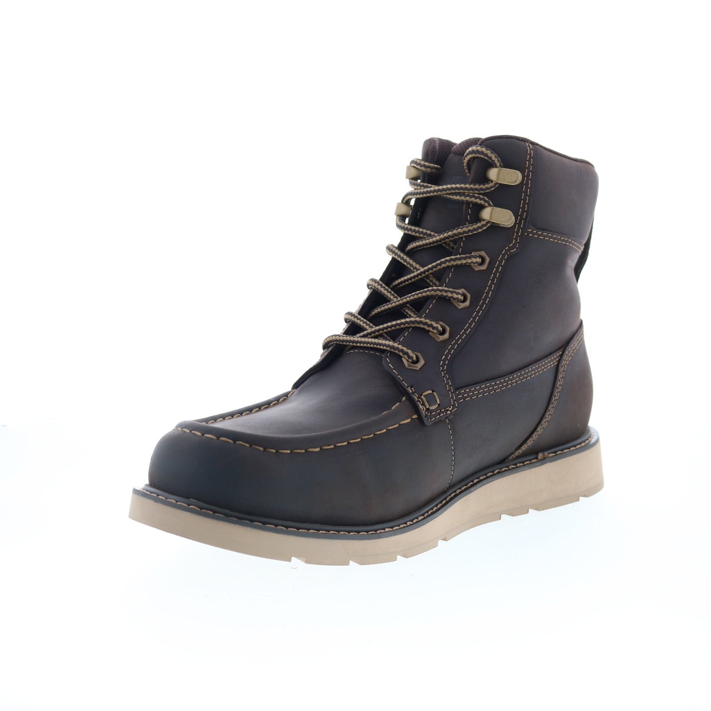 Dunham Brisco Waterproof Lace Up Mens Brown Extra Wide 4E Boots