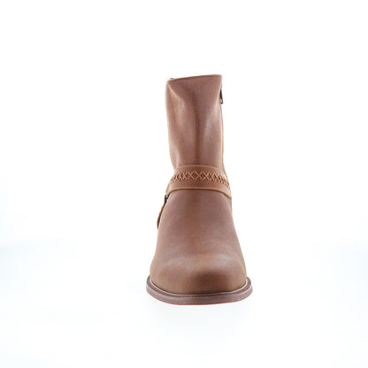 Dingo Butch Cowboy Boots DI-219 Mens Brown Leather Zipper Western Boots