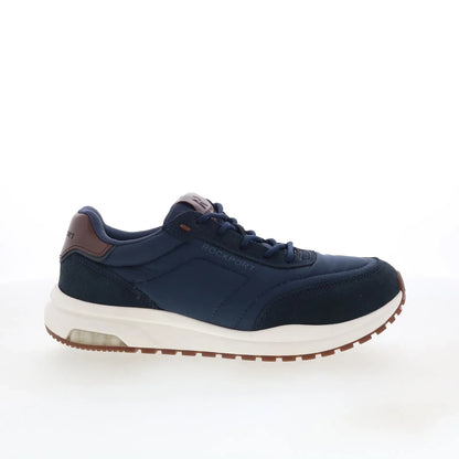Rockport DMX Brock RMDMXBROCK Mens Blue Wide Suede Lifestyle Sneakers Shoes