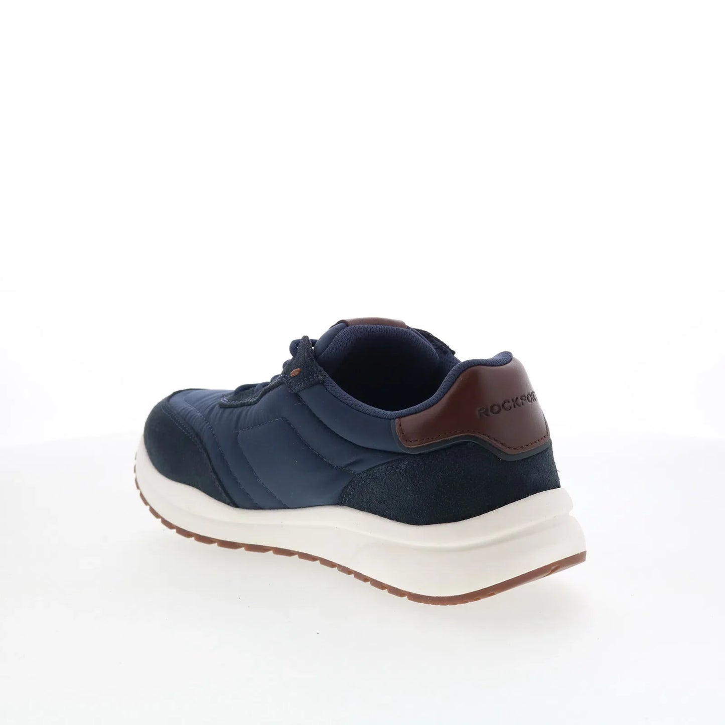 Rockport DMX Brock RMDMXBROCK Mens Blue Wide Suede Lifestyle Sneakers Shoes