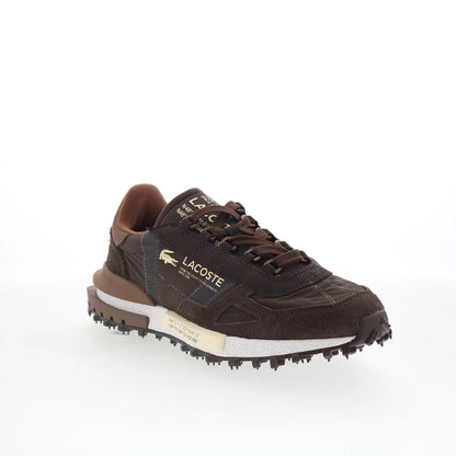Lacoste Elite Active 1263 SMA Mens Brown Suede Lifestyle Sneakers Shoes