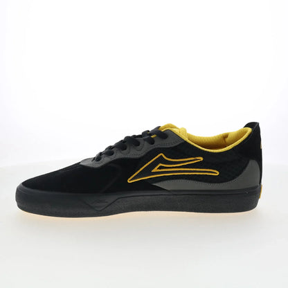 Lakai Essex Mens Black Suede Lace Up Skate Inspired Sneakers Shoes