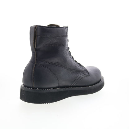 Broken Homme James Boot FB12002 Mens Black Leather Lace Up Casual Dress Boots