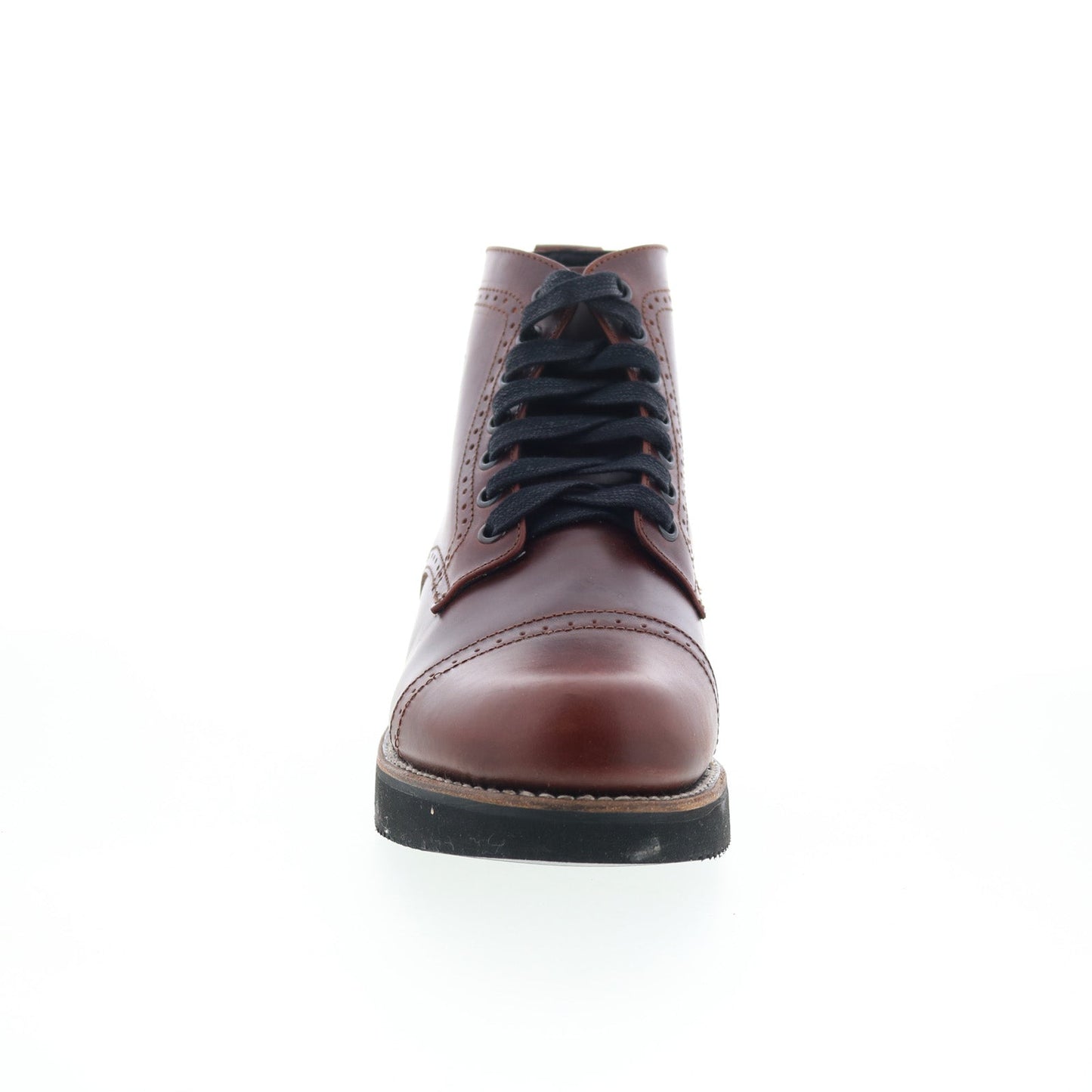 Broken Homme Aaron FB14021 Mens Brown Leather Lace Up Casual Dress Boots