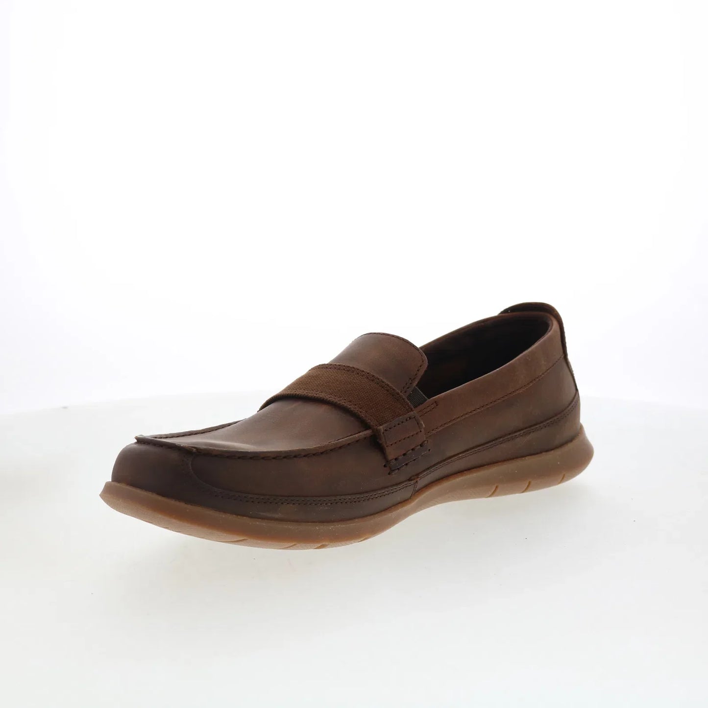 Clarks Flexway Band 26181971 Mens Brown Loafers & Slip Ons Casual Shoes