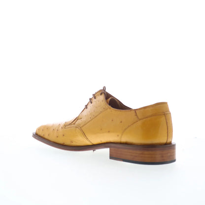 Ferrini FQ Ostrich FQ Ostrich 2353 121 Mens Yellow Oxfords Casual Shoes
