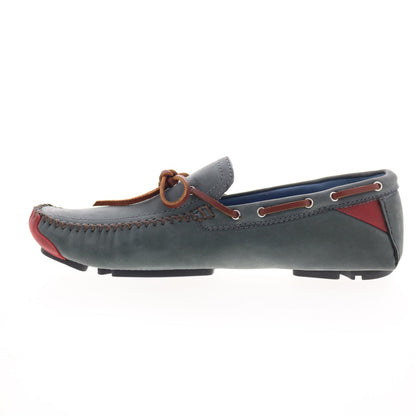 Robert Zur Frisco Mens Gray Nubuck Lace Up Loafers & Slip Ons Boat Shoes