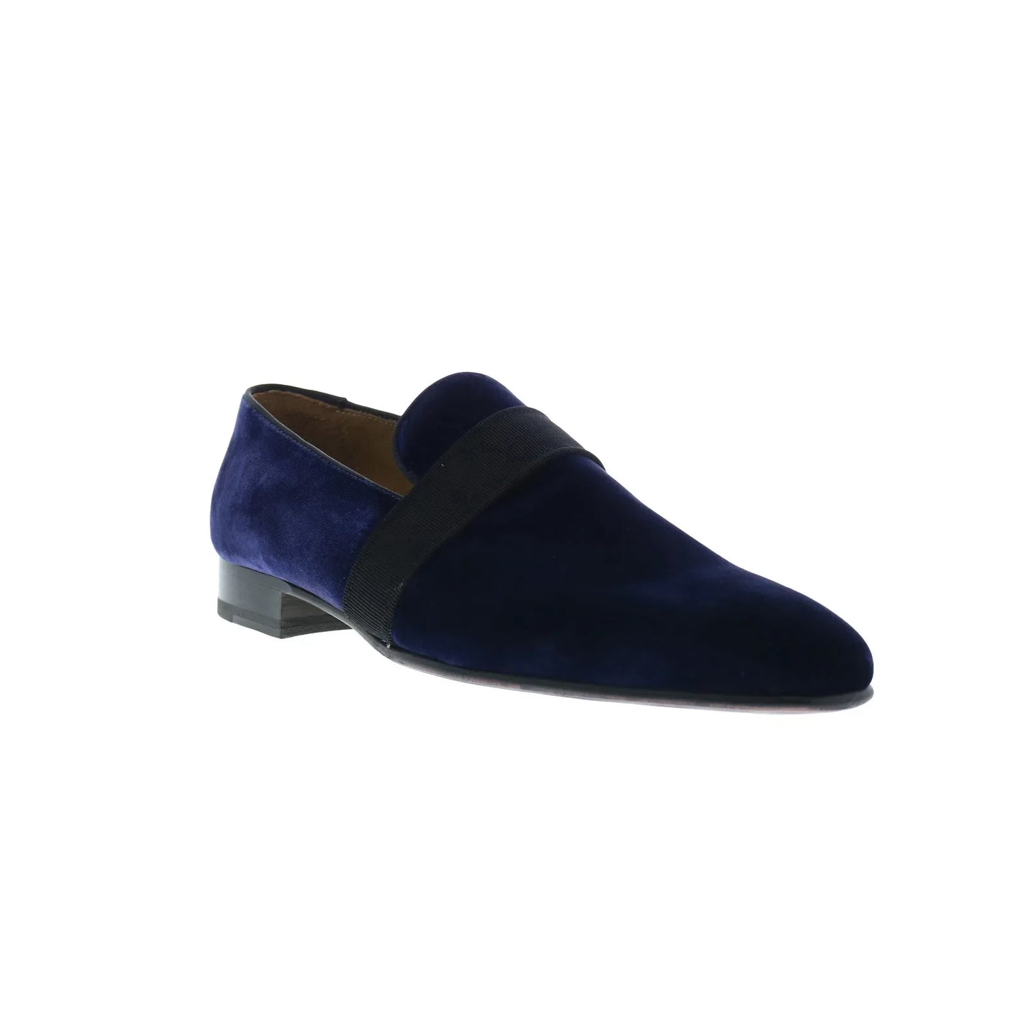Pastori by Di Bianco Galba Velvet Mens Blue Loafers & Slip Ons Casual Shoes