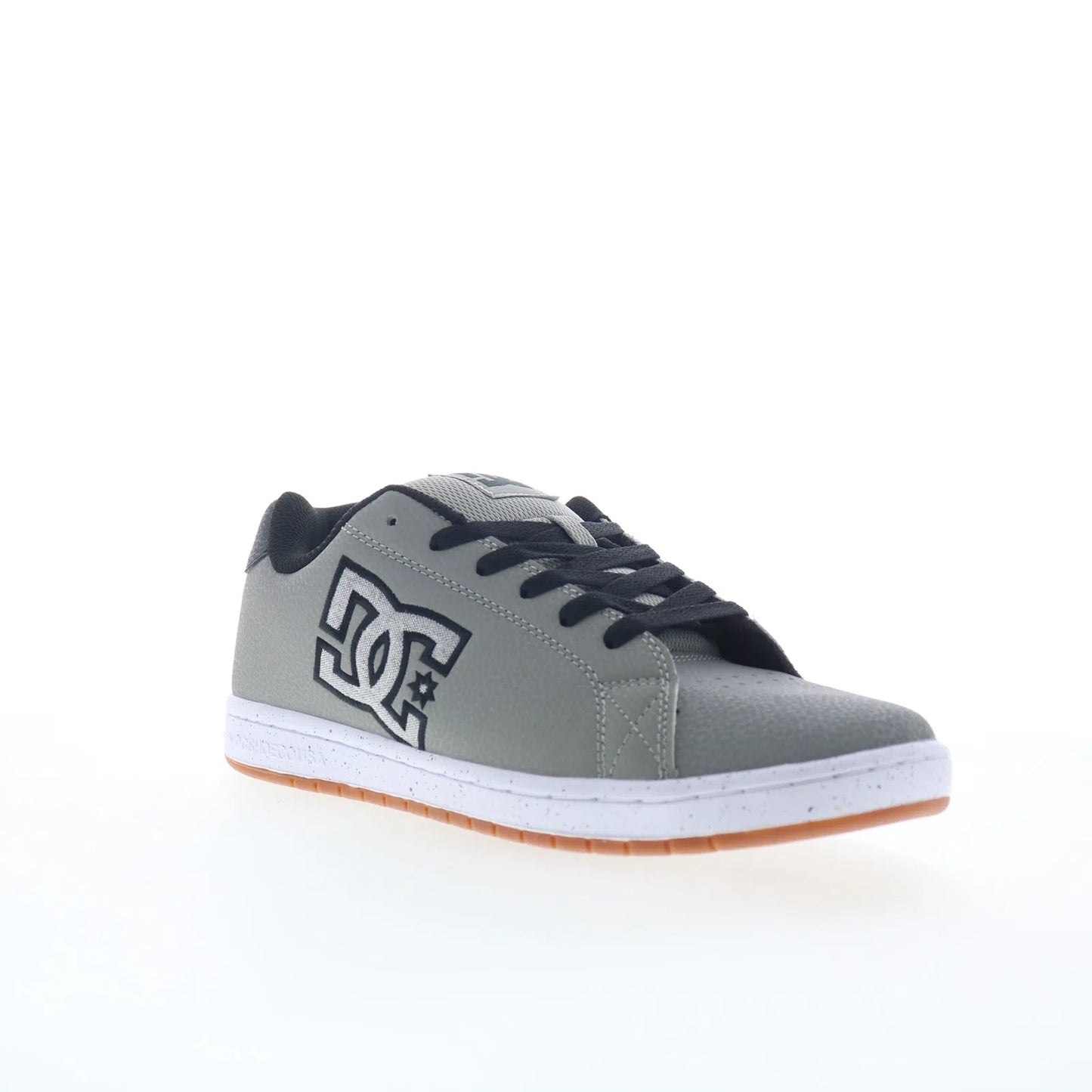 DC Gaveler ADYS100536-XSSW Mens Gray Leather Skate Inspired Sneakers Shoes