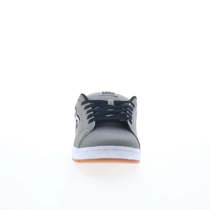 DC Gaveler ADYS100536-XSSW Mens Gray Leather Skate Inspired Sneakers Shoes