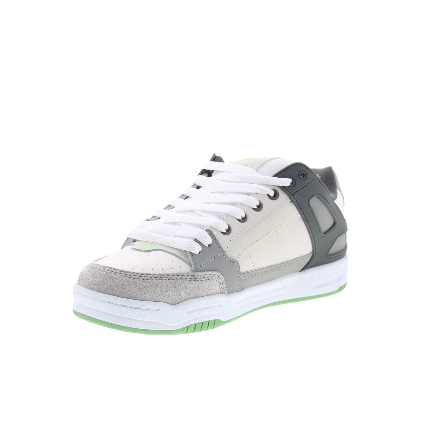 Globe Tilt GBTILT Mens Gray Leather Lace Up Skate Inspired Sneakers Shoes