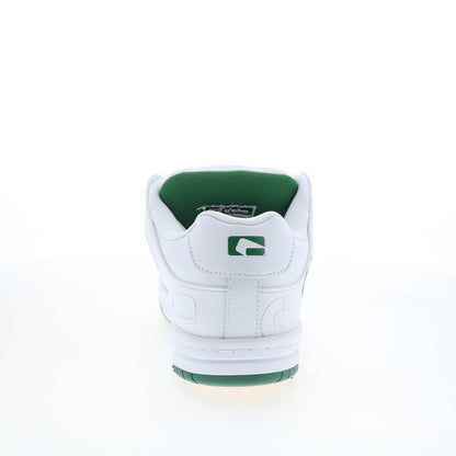 Globe Tilt GBTILT Mens White Leather Lace Up Skate Inspired Sneakers Shoes