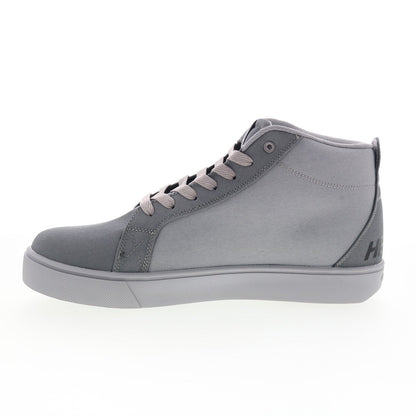 Heelys Racer 20 Mid HE00467021 Mens Gray Canvas Lifestyle Sneakers Shoes