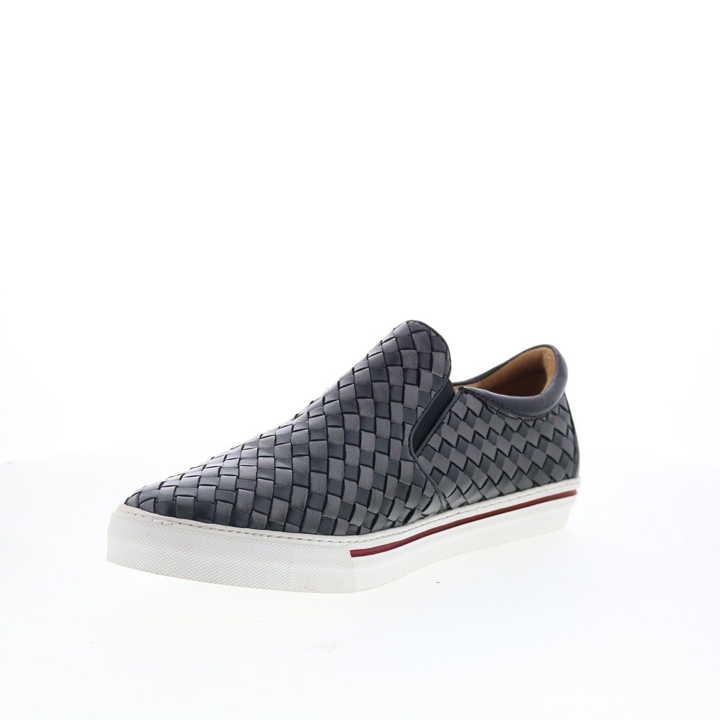 Robert Zur James True Glove Mens Black Leather Slip On Lifestyle Sneakers Shoes
