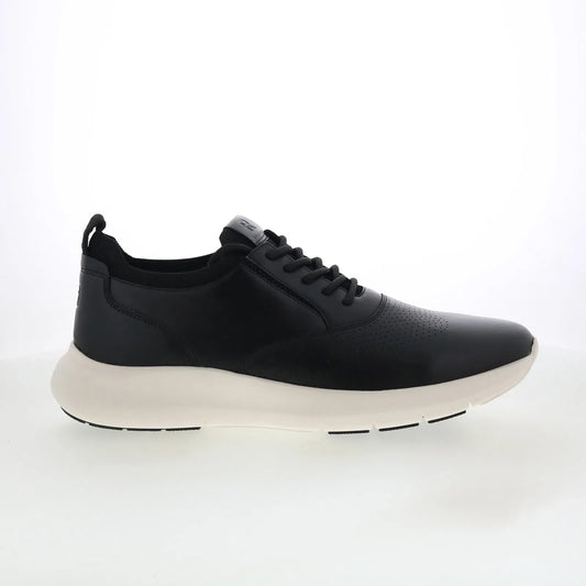 Rockport Jeffson RMJEFFSON Mens Black Wide Leather Lifestyle Sneakers Shoes