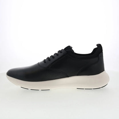 Rockport Jeffson RMJEFFSON Mens Black Wide Leather Lifestyle Sneakers Shoes