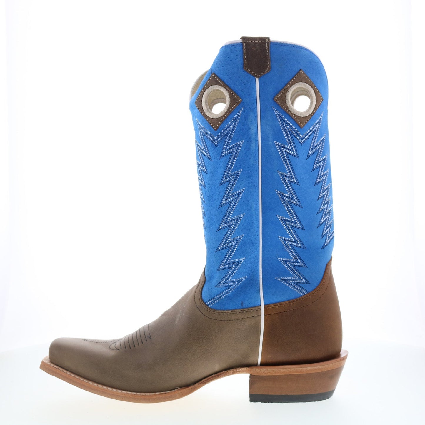 Justin Boots Ranker Sueded Boar JP2507 Mens Brown Wide Cowboy Western Boots