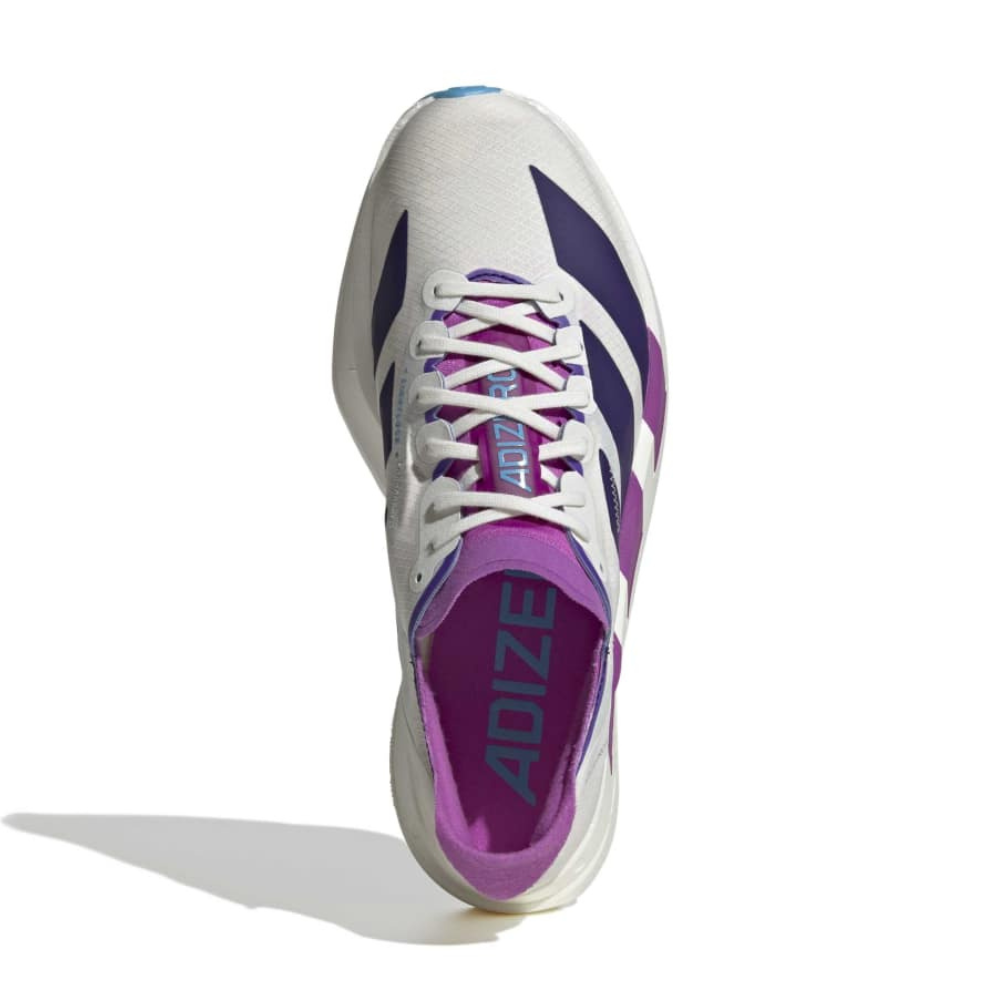 Adizero Adios Pro 4 Women's :Core White | Collegiate Purple