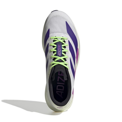 Adizero Evo SL Men's :Cloud White | Collegiate Purple