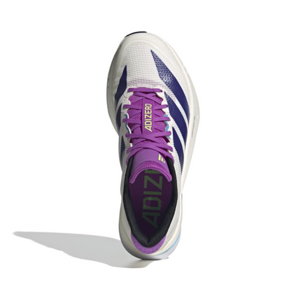 Adizero Boston 13 Women's :Core White | Collegiate Purple