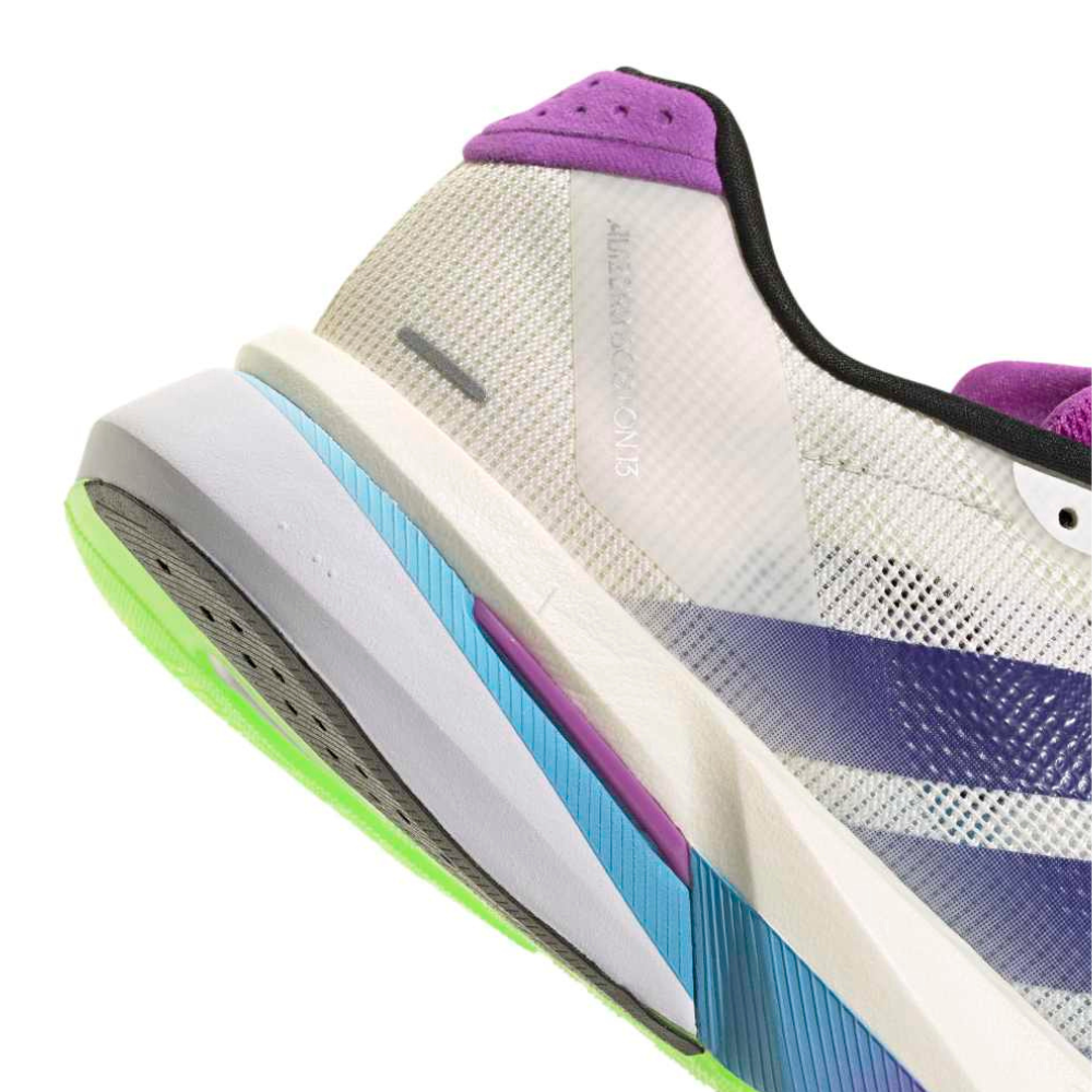Adizero Boston 13 Women's :Core White | Collegiate Purple