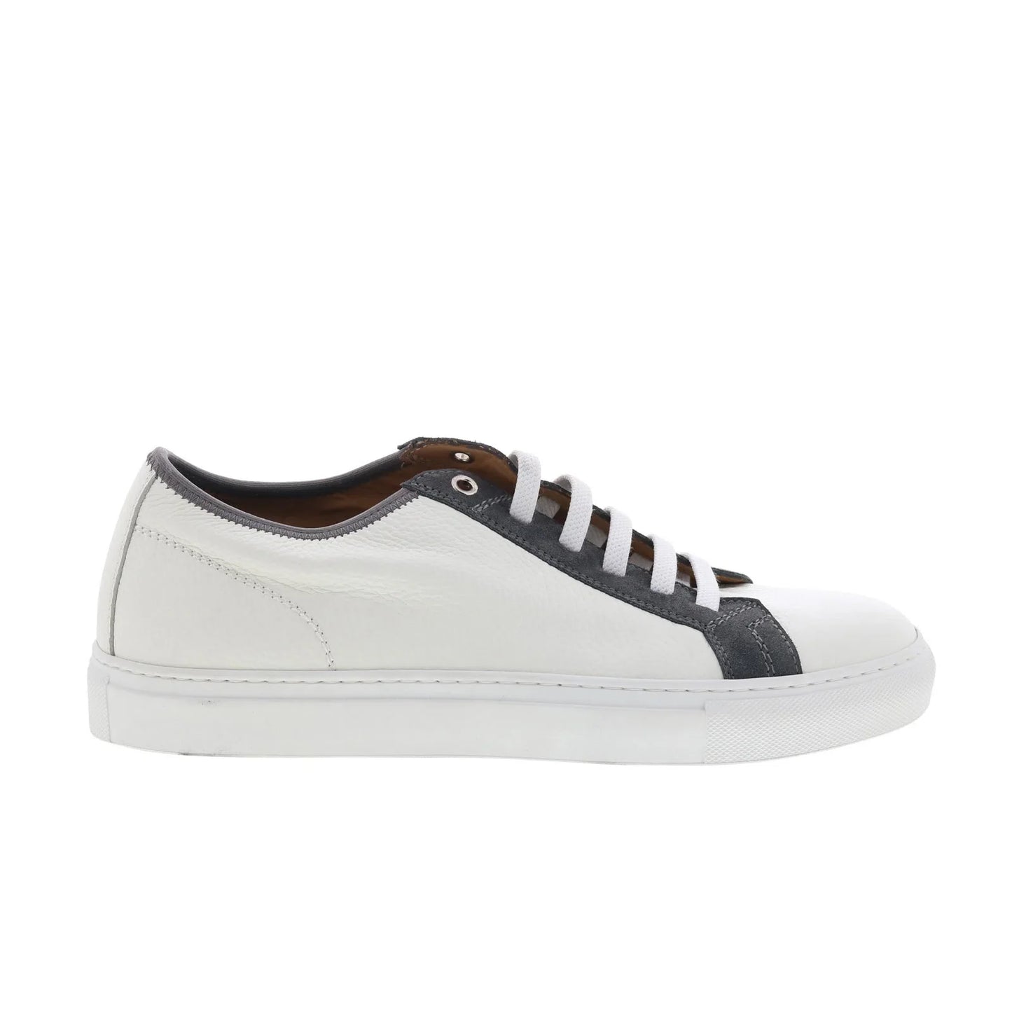 Pastori by Di Bianco Julius Mens White Leather Lifestyle Sneakers Shoes