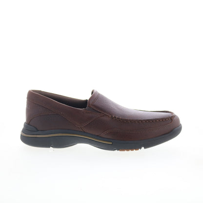 Rockport Eberdon K71229 Mens Brown Leather Loafers & Slip Ons Casual Shoes