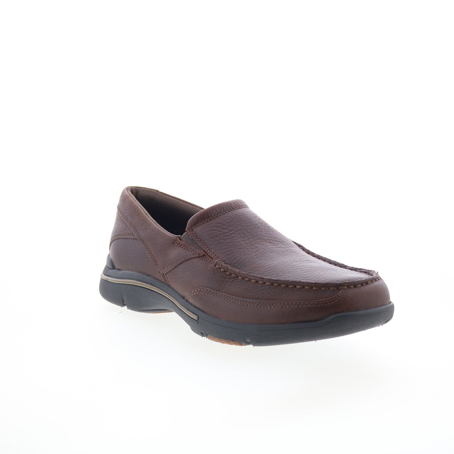 Rockport Eberdon K71229 Mens Brown Leather Loafers & Slip Ons Casual Shoes