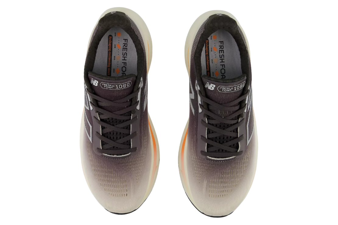 Fresh Foam x 1080v14 (D) Men's :Black Cement | Hot Mango