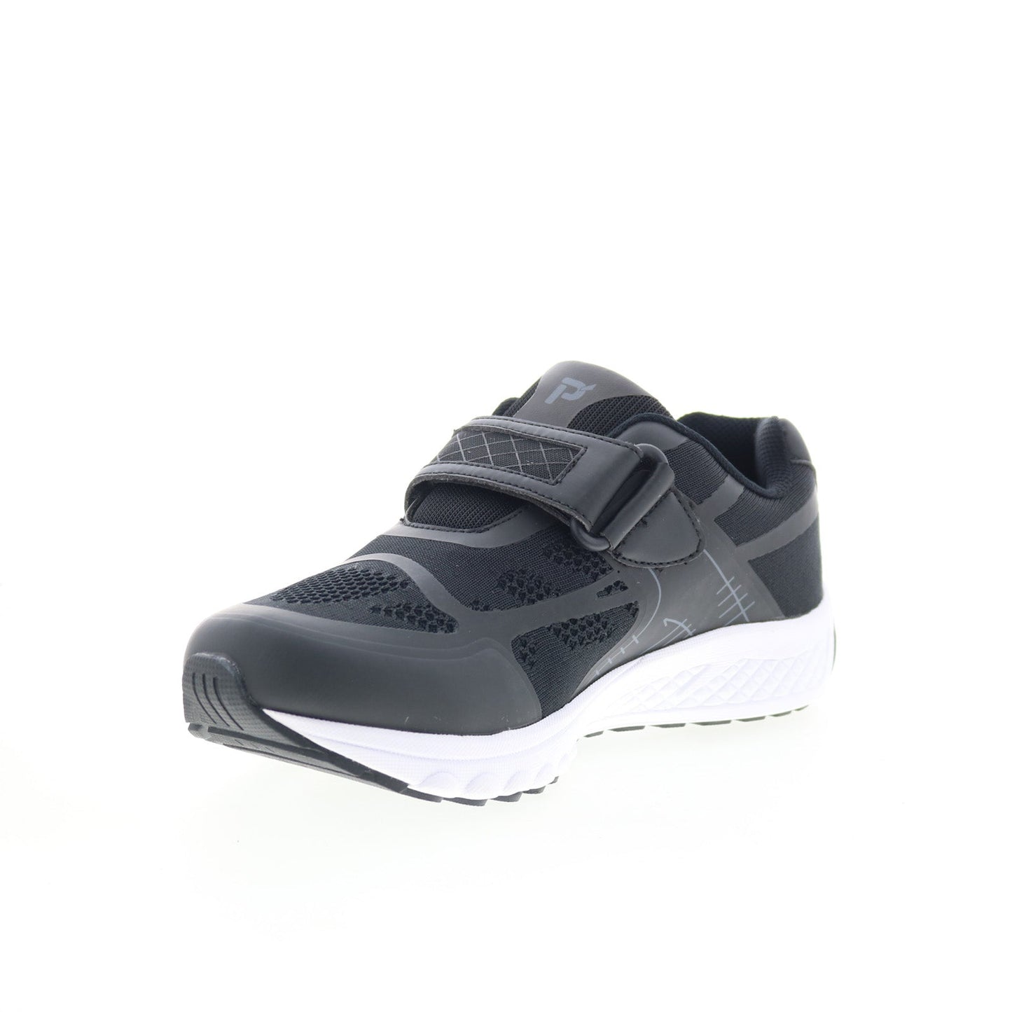 Propet One Strap Mens Black Extra Extra Wide 6E Lifestyle Sneakers Shoes