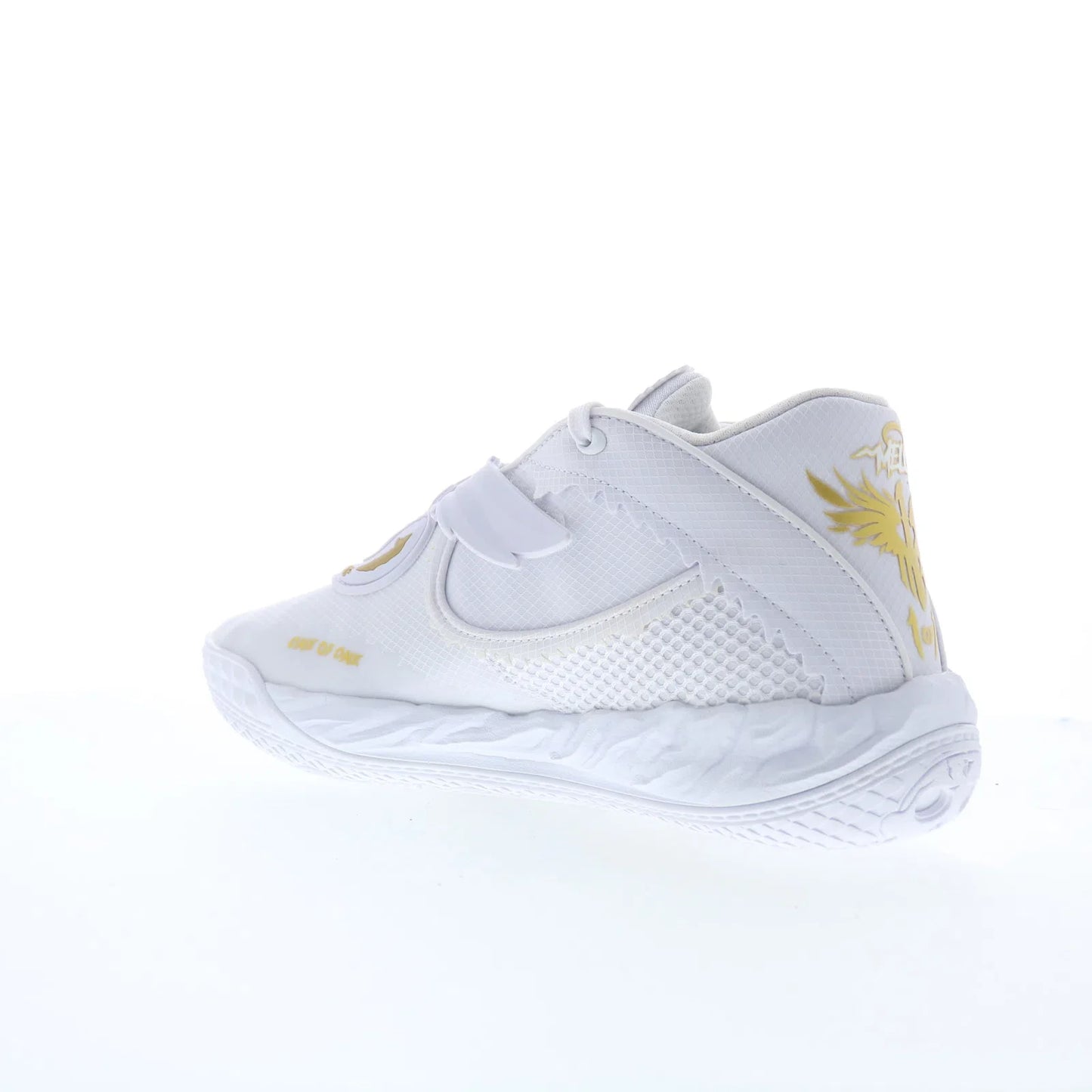 Puma MB.05 Mist 31279401 Mens White Mesh Athletic Baseball Shoes