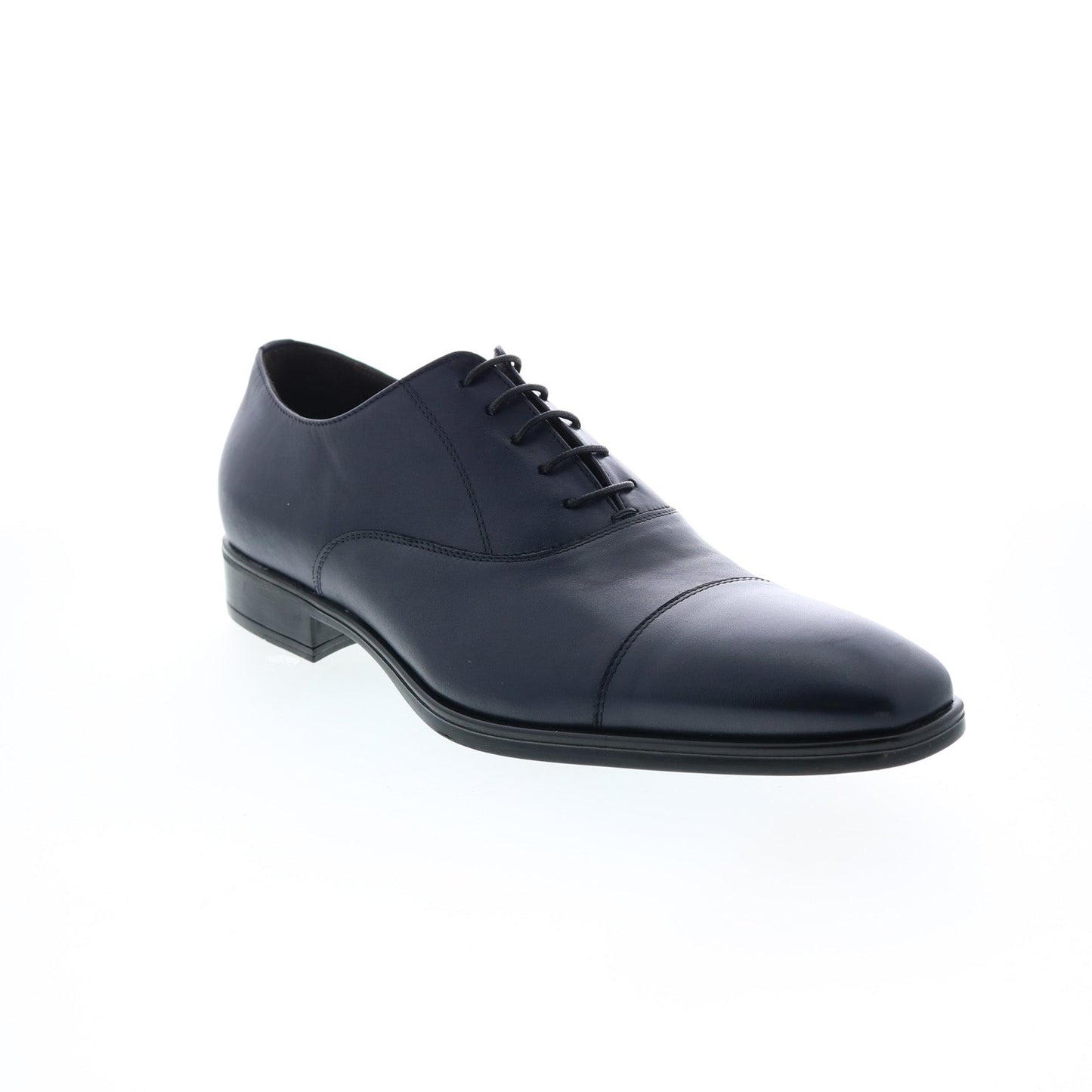 Bruno Magli Luna MB1LUNN0 Mens Blue Leather Oxfords & Lace Ups Cap Toe Shoes