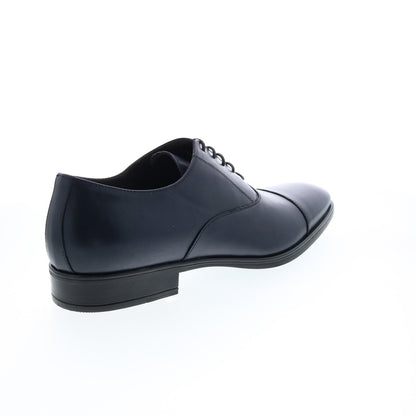 Bruno Magli Luna MB1LUNN0 Mens Blue Leather Oxfords & Lace Ups Cap Toe Shoes