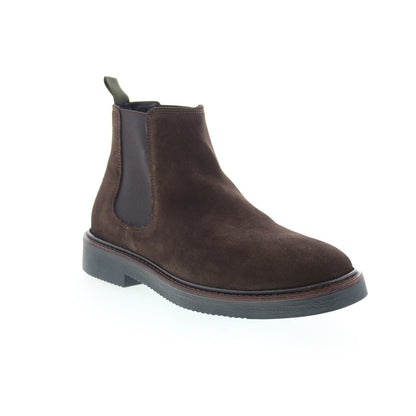 Bruno Magli Rafael MB4RAFC1 Mens Brown Suede Slip On Chelsea Boots