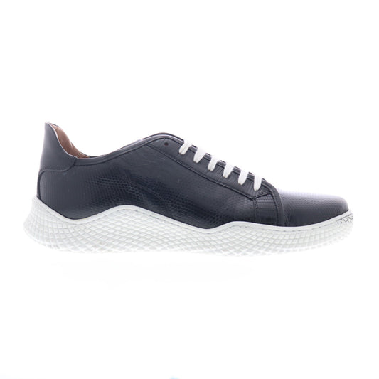 Mezlan Mez218 Mens Black Leather Lace Up Lifestyle Sneakers Shoes