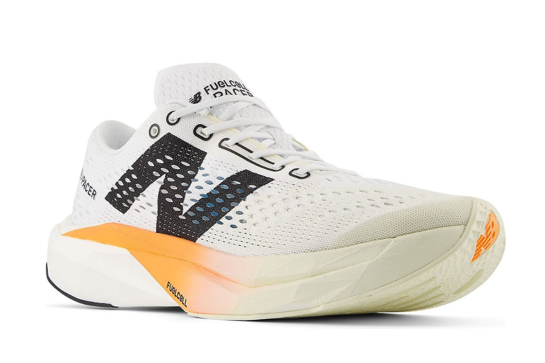 Fuel Cell SuperComp Pacer v2 (D) Men's :White | Hot Mango
