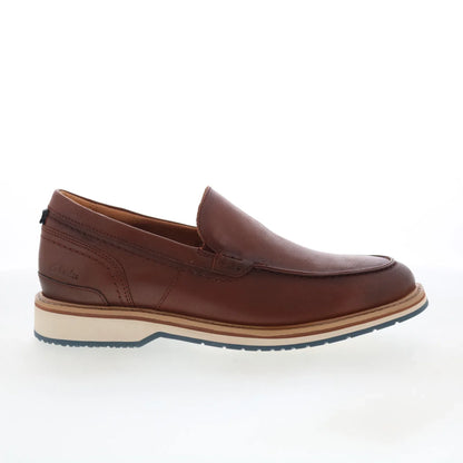 Clarks Monahan Step 26181378 Mens Brown Loafers & Slip Ons Casual Shoes