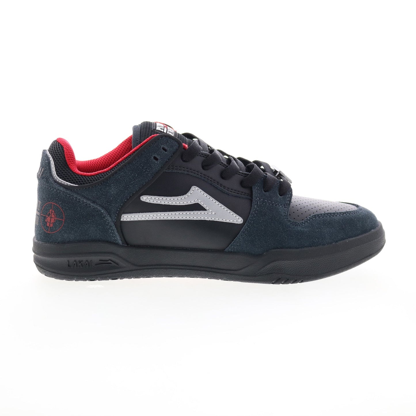 Lakai Telford Low Public Enemy Mens Black Skate Inspired Sneakers Shoes