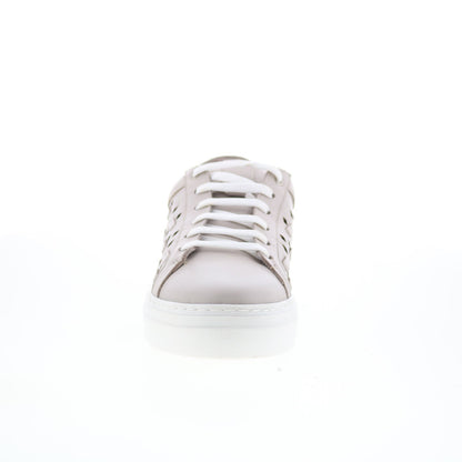 Miz Mooz Murphie Womens Gray Leather Lace Up Lifestyle Sneakers Shoes