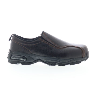 Nautilus Slip-On Steel Toe N1620 Mens Brown Leather Work & Safety Shoes