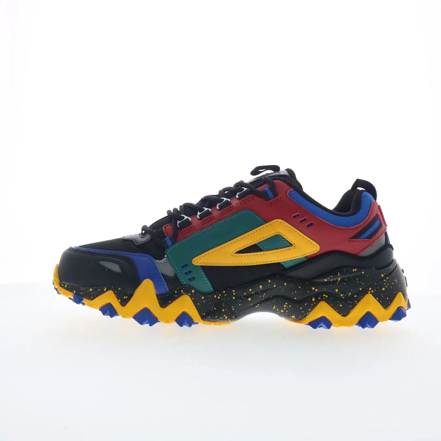 Fila Oakmont TR 1JM01565-028 Mens Black Leather Athletic Hiking Shoes