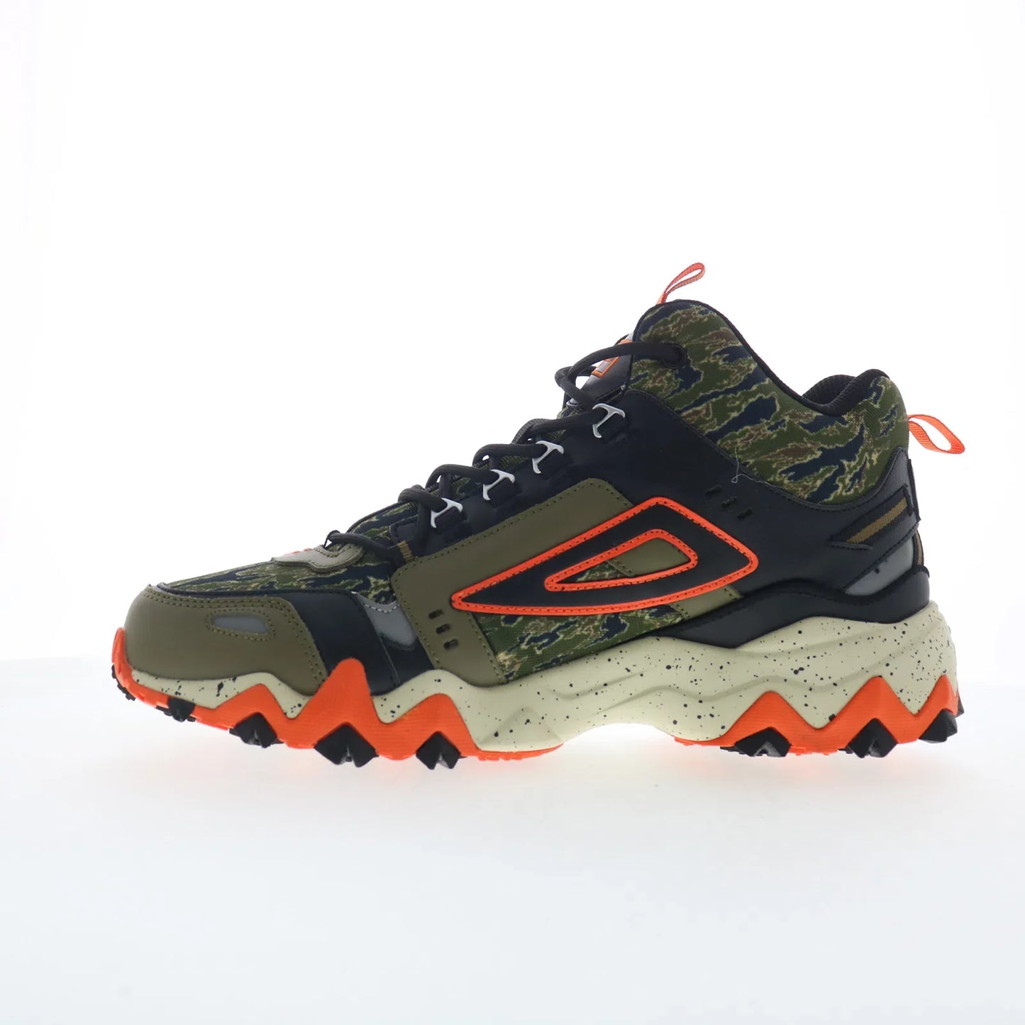 Fila Oakmont TR Mid 1JM01630-305 Mens Green Leather Athletic Hiking Shoes