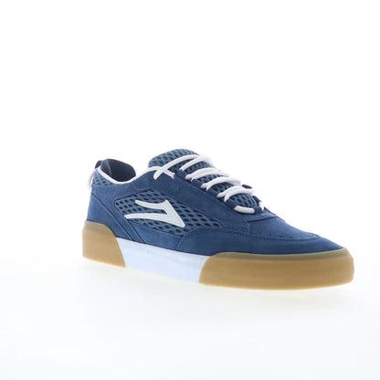 Lakai Payload Mens Blue Suede Lace Up Skate Inspired Sneakers Shoes