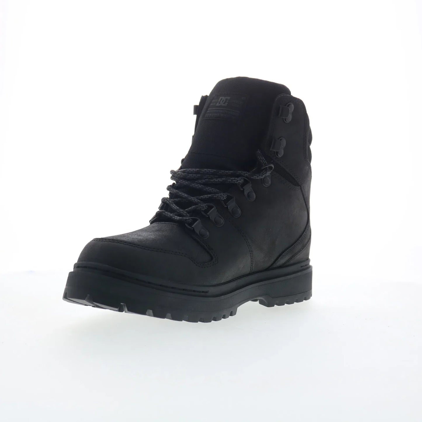 DC Peary TR ADYB700045-BB2 Mens Black Leather Skate Inspired Sneakers Shoes
