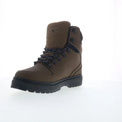 DC Peary TR ADYB700045-DCC Mens Brown Leather Skate Inspired Sneakers Shoes